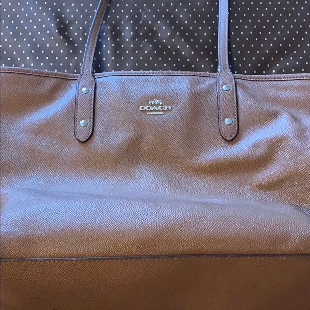 Brown coach purse